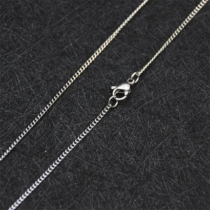 Wholesale 925 sterling silver 2MM 16-30Inches Side Chain Necklace Fit Pendant Fashion Gift For Men and Women Jewelry Accessories PlatiNum