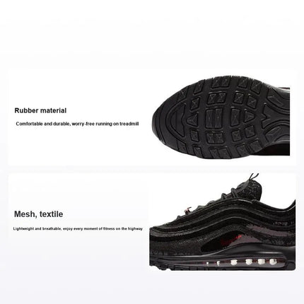 Nike Air Max 97 Running Shoes Women's Low-top Black/Red DC1709-060