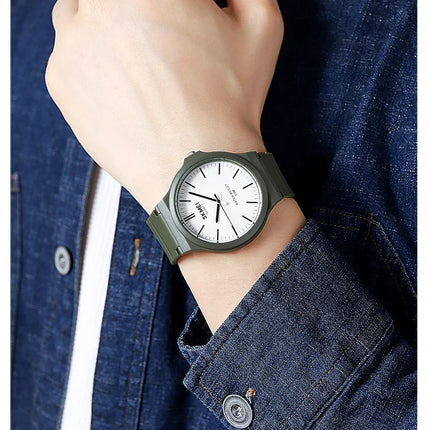 SKMEI Top Brand Casual Quartz Wristwatches Mens New Simple TPU Strap 3Bar Waterproof Watches For Male Time Clock Reloj Hombre