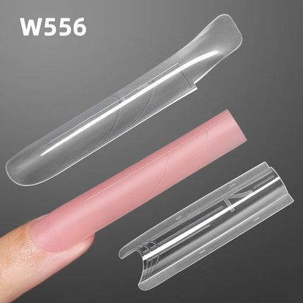 Original YOKEFELLOW Sandwich Dual Nail Form Short Stiletto Nail Extension Form 240pcs Top Form Bottom Form For Quick Nail Extensions IM222