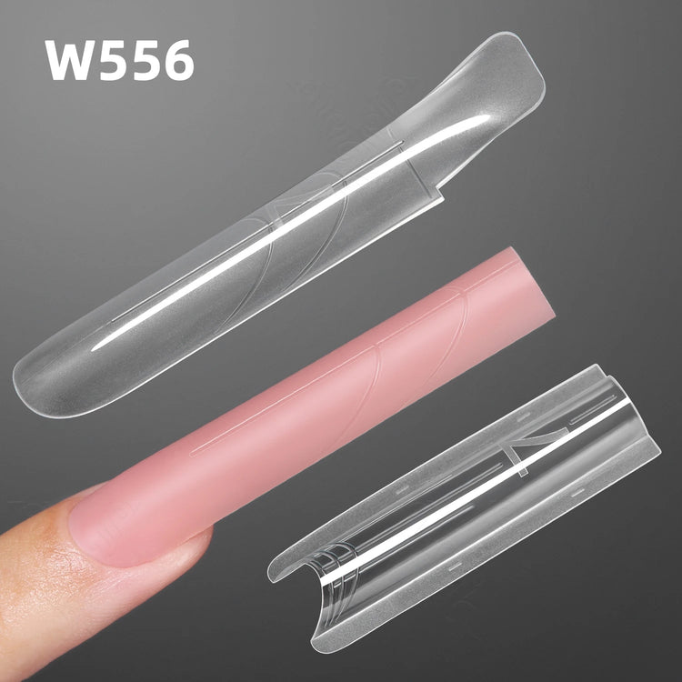 Original YOKEFELLOW Sandwich Dual Nail Form Short Stiletto Nail Extension Form 240pcs Top Form Bottom Form For Quick Nail Extensions IM222