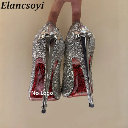 Vendita calda Scarpe da banchetto Décolleté da donna Scarpe eleganti con tacco alto in metallo Scarpe da ballo in pelle nera Scarpe da festa sexy autunnali per donna platinumshop