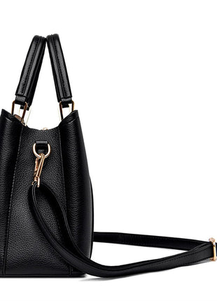 2024 Luxury Women Designer 3 Layers Shoulder Crossbody Sac Ladies Large Capacity Leather Handbags Shopper Brand Messenger Totes PlatiNum