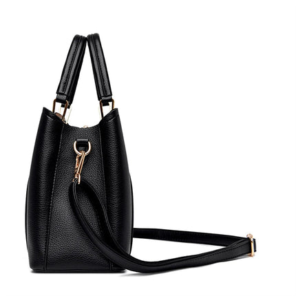 2024 Luxury Women Designer 3 Layers Shoulder Crossbody Sac Ladies Large Capacity Leather Handbags Shopper Brand Messenger Totes PlatiNum
