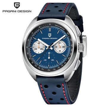 Orologio da uomo di lusso retrò 2026 PAGANI DESIGN Cronografo sportivo al quarzo VK63 con zaffiro AR impermeabile e cinturino in pelle