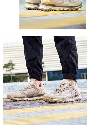 RAX Running Shoes Men&Women Outdoor Sport Shoes Breathable Lightweight Sneakers Air Mesh Upper Anti-slip Natural Rubber Outsole PlatiNum