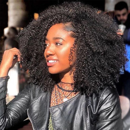 10-24inch Afro Kinky Curly Human Hair Bundle Deal Brazilian Afro Deep Jerry Curly Raw Virgin Human Hair Weave Hair Extension
