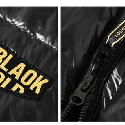 New Winter Men Hooded Black Shiny Long Puffer Jackets Couple Goose Down Coats Quality Male Over The Knee Thicker Warm Coats 3XL