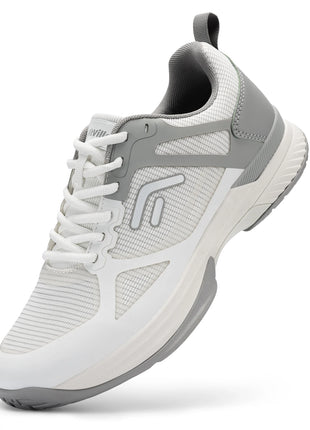 FitVille Scarpe da pickleball larghe da uomo Scarpe da tennis Scarpe da tennis da cancha intera con supporto per l'arco plantare Scarpe sportive leggere antiscivolo