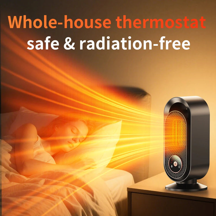 1000W Electric Heater Portable Mini desk Fan Fan Heater Hot Air Flower Home bed Office Warmer Machine for Winter