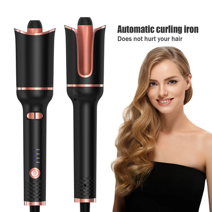 Automatic Hair Curler-123, Auto Hair Curling Iron Ceramic Rotating Air Curler, Air Spin Wand Styler Curl Machine Magic Hair Curler Portable