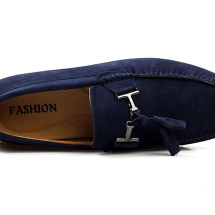 Mocassini da uomo primavera estate scarpe Casual in pelle scamosciata Slip-ons da uomo Luxury Brand Mocassin Man Plus Size 50 51 52 53 per piede grande