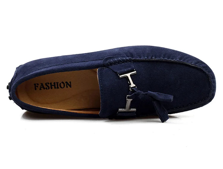 Mocassini da uomo primavera estate scarpe Casual in pelle scamosciata Slip-ons da uomo Luxury Brand Mocassin Man Plus Size 50 51 52 53 per piede grande