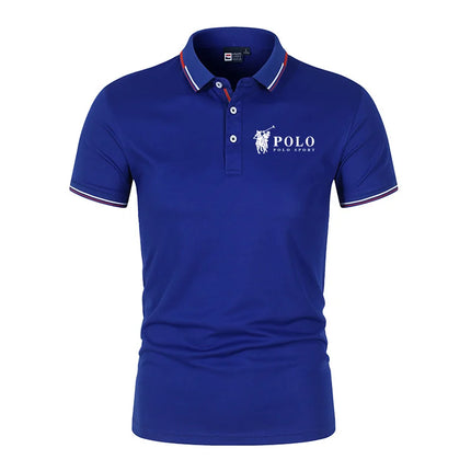 Men's Premium Summer Polo Shirt, Quick Dry, Breathable, Casual, Business Fashion, Sporty, Short Sleeve, Men's Apparel