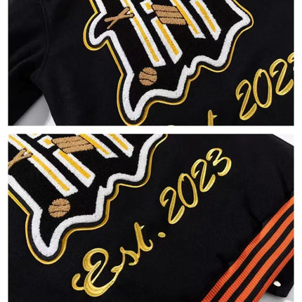 Spring Autumn Cool Stylish Men's Instagram High street Fashion Brand Embroidery Baseball Jacket Men's Women's Vintage Loose Coat
