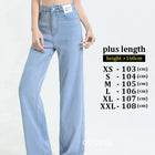 Nuova estate morbida Lyocell Jeans donna blu kaki bianco vita alta dritto sottile gamba larga pantaloni in denim Y2k abbigliamento femminile allentato 2XL