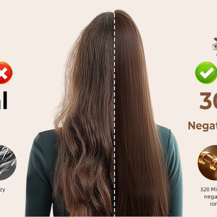 UKLISS 643 Champagne Color 8-in-1 Hot Air Styler Set, Detachable Multi Functional Hair Styling Tool, Hair Dryer, Curling Wand, Straightening Brush & Flat Iron All in One, Foldable Rotatable Auto Curler for Quick Drying, Smoot
