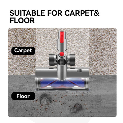 Upgraded For Dyson V7 V8 V10 V11 V15 Direct Drive Brush Head Nozzles Vacuum Cleaner Replaceable Parts Lights Anti Tangling Hair