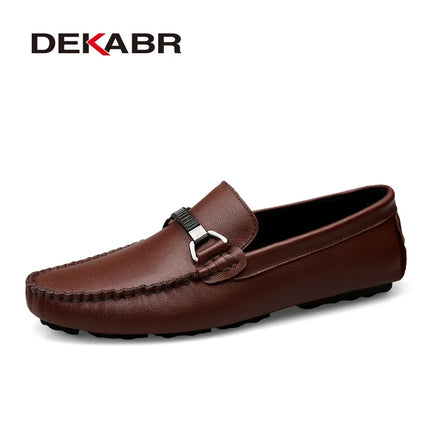 DEKABR Mocassini estivi Uomo Mocassini di marca di lusso Scarpe da uomo Mocassini in pelle Scarpe Slip on Mocassini da lavoro antiscivolo per uomo