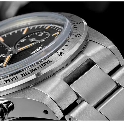 ADDIESDIVE Chronograph Watch For Men 10Bar Waterproof 316L Stainless Steel 0S20 C3 Vintage Luminous Luxury  Quartz Watch AD2552