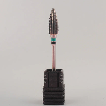 1Pc Tungsten Steel Nail Drill Bit, Professional Large Spiral Barrel Carbide Milling Cutter, Manicure Tool