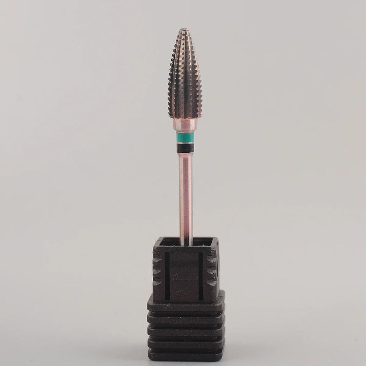 1Pc Tungsten Steel Nail Drill Bit, Professional Large Spiral Barrel Carbide Milling Cutter, Manicure Tool