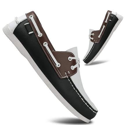 Scarpe mocassini da uomo alla moda con punta a grembiule, comode antiscivolo per passeggiate all'aperto, viaggi, primavera ed estate