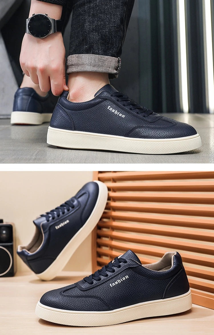 Casual Shoes Loafers British Leather Sneakers Flats Shoes Classic Men Leather Shoes Spring Summer New Trendy Designer Loafers