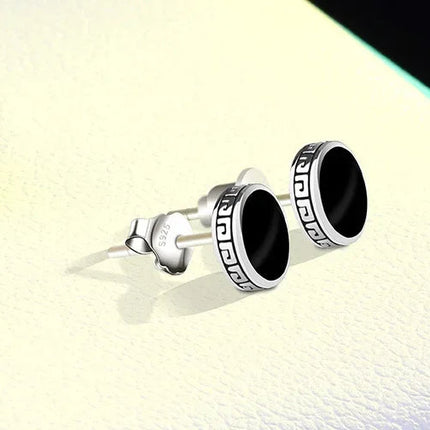 Lihong Orecchini in argento 925 personalizzati Orecchini singoli da uomo Gioielli hip-hop punk di strada platinumshop