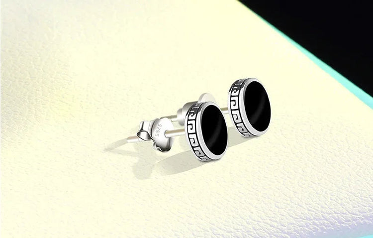 Lihong Orecchini in argento 925 personalizzati Orecchini singoli da uomo Gioielli hip-hop punk di strada platinumshop
