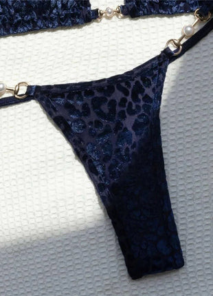 S-XL Leopard Halter Mini Micro Perizoma Bikini Donna Costumi da bagno Costume da bagno femminile Bikini a due pezzi Bagnante Costume da bagno Swim V5207 platinumshop