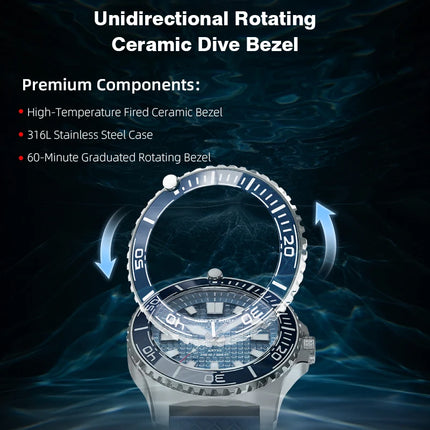 NORTH EDGE NEW Design ABYSS Solar Powered Dive Quartz Wristwatch 200M Waterproof Sports Diving Watch 316L Soft Strap Men Watches