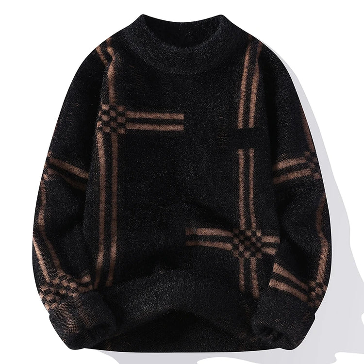 2025 New Winter Fashion Cashmere Sweater Men High Quality Comfortable Mens Sweaters Thick Warm Male Pullover