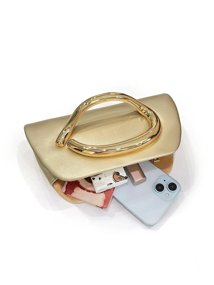 Gold Magnetic Closure Women Evening Bags Luxury Designer Handbag And Purse Party Banquet Chain Crossbody Bag Fashion ShoulderBag PlatiNum