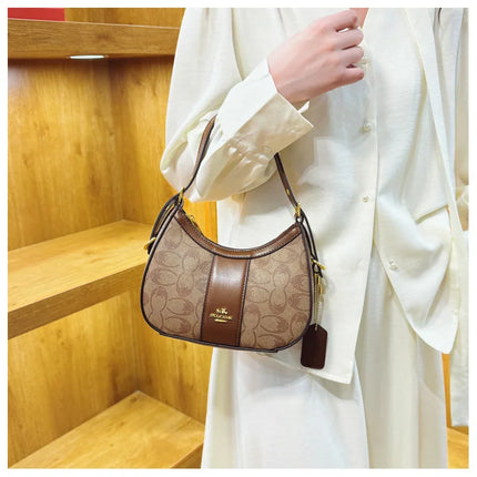 Borsa di lusso da donna 2026 Nuova borsa a tracolla diagonale a spalla singola stampata retrò in PU di alta qualità