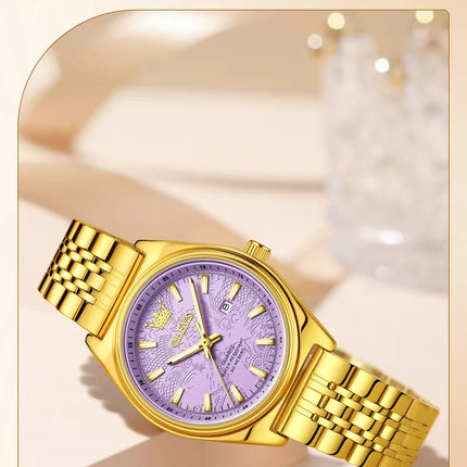 Orologio OLEVS 3703 da donna, elegante orologio al quarzo da donna, marca di alta gamma, impermeabile, luminoso, con calendario, orologio da polso di lusso per signora. platinumshop