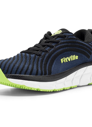 FitVille Wide Toe Box Shoes For Women Breathable Wide Fit Running Shoe Lightweight for Swollen Feet with Cushioned Relief Pain PlatiNum