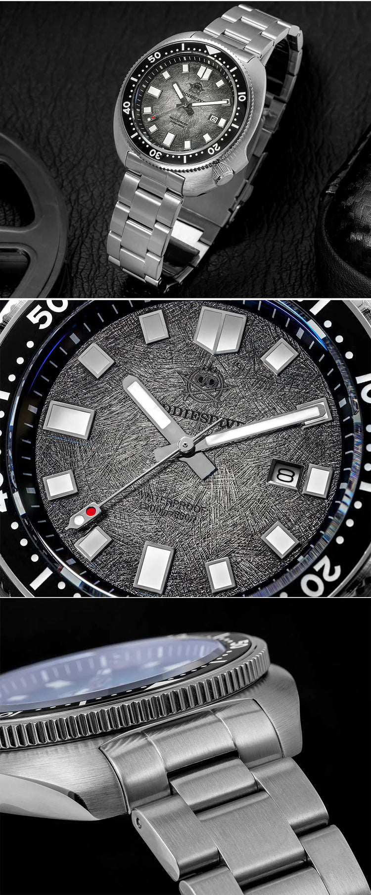 ADDIESDIVE Japan2115 New Men Watch Sapphire Glass BWG9 Ultra-Bright Luminous 200m Waterproof Wristwatch Luxury Quartz Watches