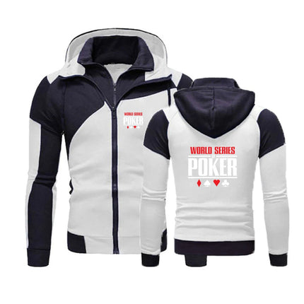 World Series of Poker 2024 Spring and Autumn New Men's Sweatshirt Printing Color Matching Hoodie Cotton High Quality Tops PlatiNum