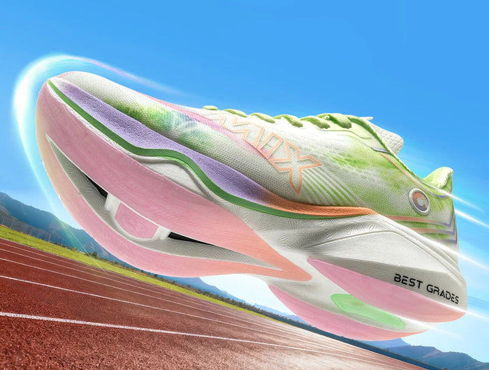 ONEMIX Scarpe da corsa per maratona ultraleggere Scarpe da ginnastica da corsa professionali in nylon con bordo in carbonio con supporto antiurto e rimbalzo PlatiNum