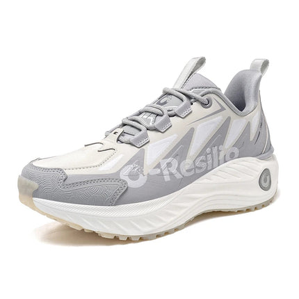 ONEMIX Scarpe casual da uomo autunno inverno Scarpe da trekking antiscivolo e resistenti all'usura con assorbimento degli urti morbido ed elastico PlatiNum