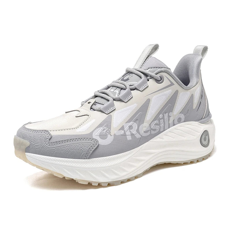 ONEMIX Scarpe casual da uomo autunno inverno Scarpe da trekking antiscivolo e resistenti all'usura con assorbimento degli urti morbido ed elastico PlatiNum
