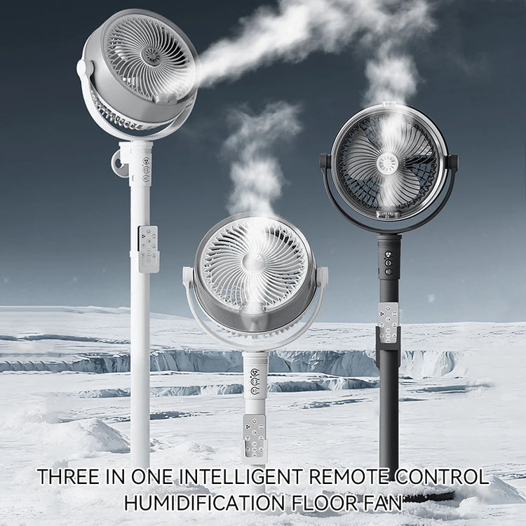 3 in 1 telecomando intelligente umidificatore ventilatore da pavimento ventila circolatore piedistallo supporto ventilatore regolabile in altezza 4 velocità condizionatore d'aria