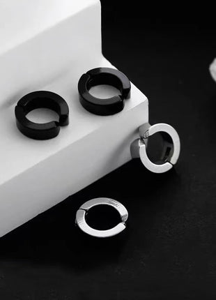 1/16 paia di orecchini a bottone magnetici da uomo in acciaio inossidabile con croce Non penetrante orecchini a cerchio Unisex CZ Magnet Clip on Earring platinumshop