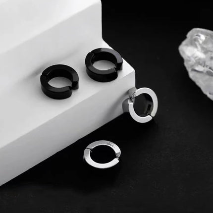 1/16 paia di orecchini a bottone magnetici da uomo in acciaio inossidabile con croce Non penetrante orecchini a cerchio Unisex CZ Magnet Clip on Earring platinumshop