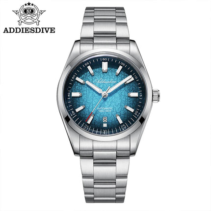 ADDIESDIVE New Men's Watches Mechanical 39mm Bubble Glass Stainless Steel Luminous Luxury Watch 100m Waterproof Automatic Watch