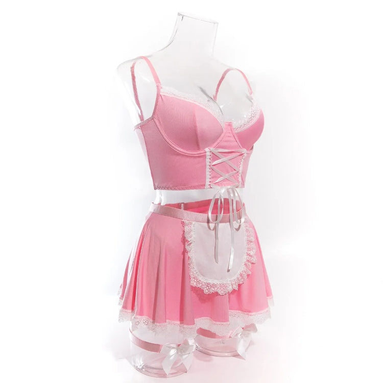 Women Transparent Bra And Panty Garter Underwear Set Hot Erotic Sexy Costumes Underwear Open Bra Thong Sexy Lingerie Sets