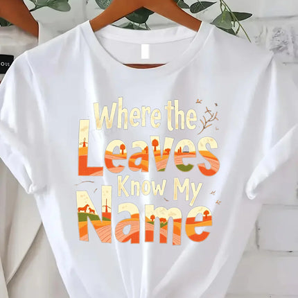 Comoda maglietta da donna con stampa "T-shirt con bouquet di mais del raccolto autunnale - Stile festivo della stagione autunnale"