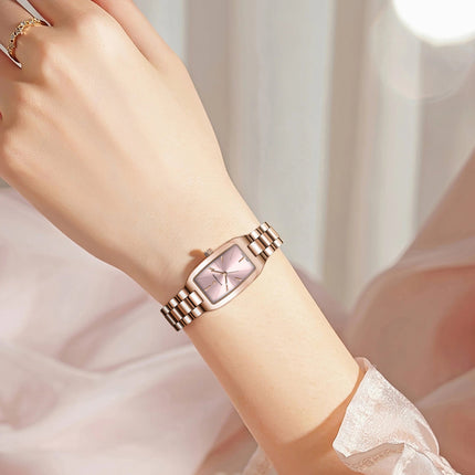 SAPPHEROLuxury Orologio da donna Cinturino in acciaio inossidabile Orologio impermeabile Quadrante ultrasottile Orologio da donna semplice alla moda Orologio accurato platinumshop