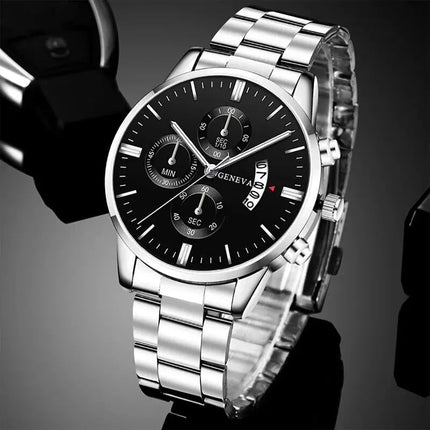 Orologio da uomo alla moda Orologio da polso al quarzo con calendario di lusso Orologi da lavoro Orologio da uomo Orologio da polso con cinturino maschile platinumshop